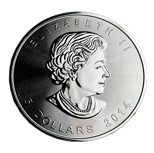 1 oz Silver CANADIAN MAPLE LEAF Coin (Random Year) - Which Mark