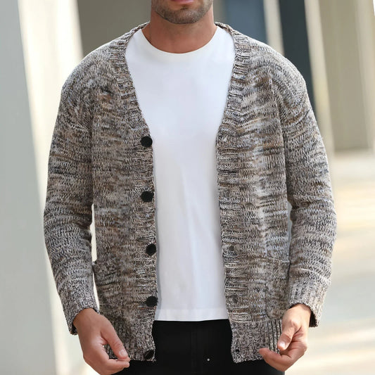 Men's Autumn And Winter Thin Mixed Wool Sweater - Which Mark