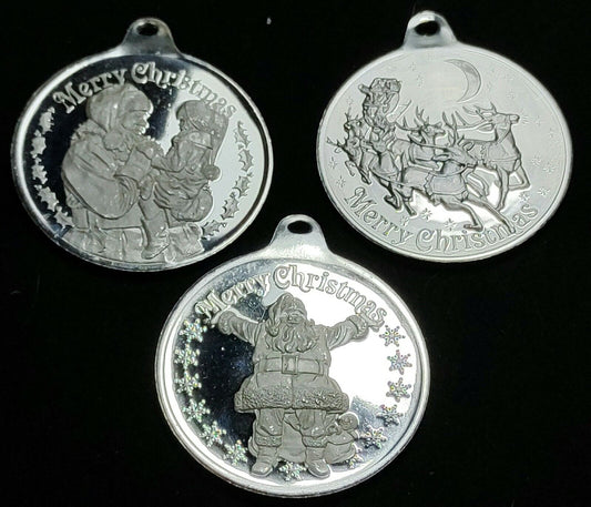 Christmas 1/2 oz .999 Silver Coin in Tree Ornament - Which Mark