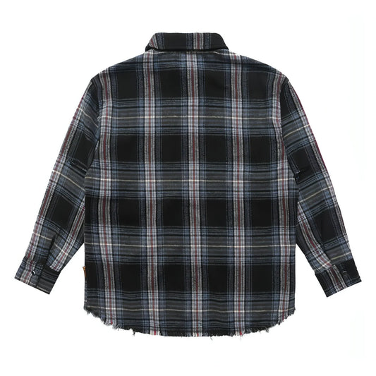 Loose Casual Polo Collar Raw Coconut Embroidered DressShirt Men - Which Mark