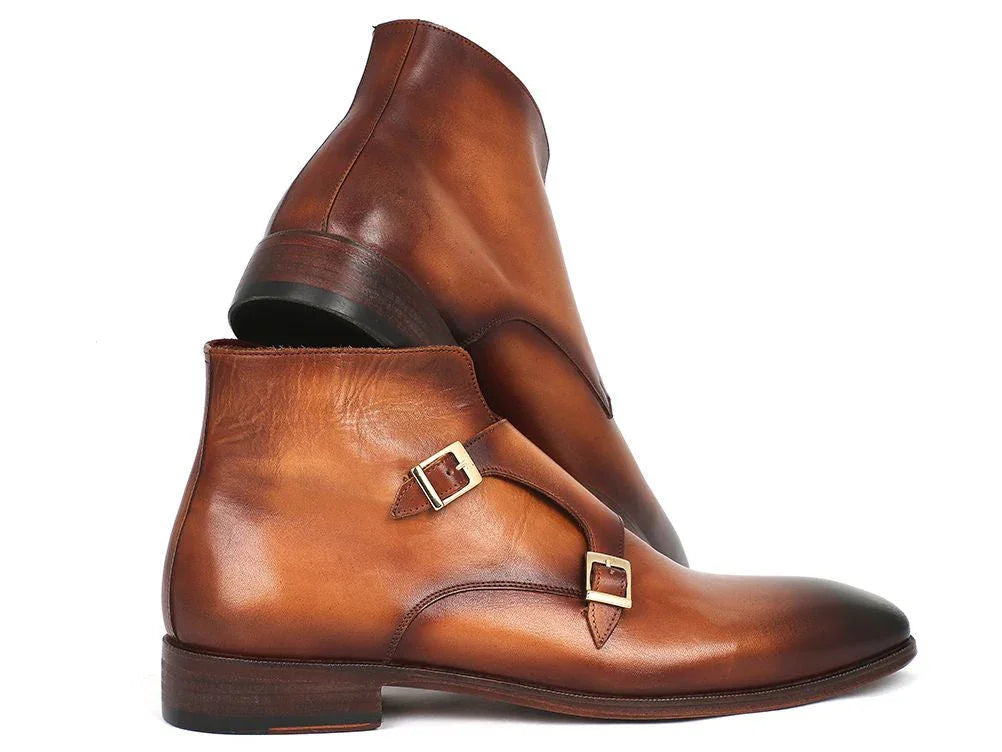 Paul Parkman Double Monkstrap Boots Brown (ID#8154-BRW) - Which Mark