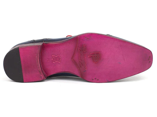 Paul Parkman Men's Captoe Oxfords Blue & Parliament (ID#024-PARL) - Which Mark