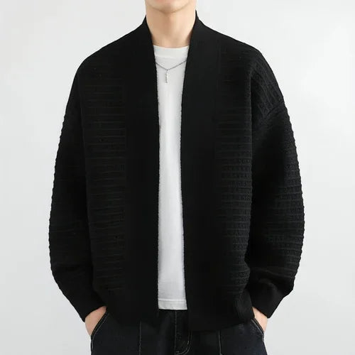 Cardigan Sweater Men's Spring And Autumn Trendy Loose - Which Mark