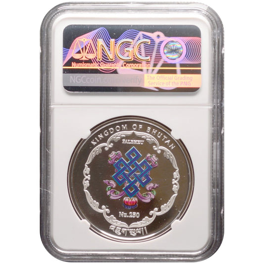 1 oz Silver ETERNAL KNOT World Heritage of Buhdda Coin PF70 - Which Mark