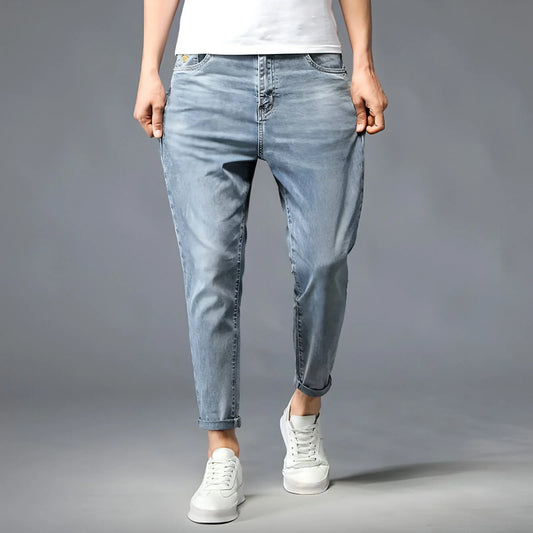 UrbanEase™ Small Feet Jeans Straight-Leg Pants Men - Which Mark