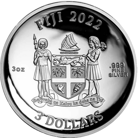 3 oz Silver MARBLE EARTH DOME Coin 2022 Fiji - Which Mark