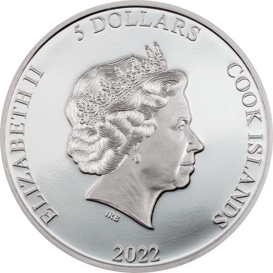 1 oz Silver ROLLER Eclectic Nature Coin 2022 Cook Island - Which Mark