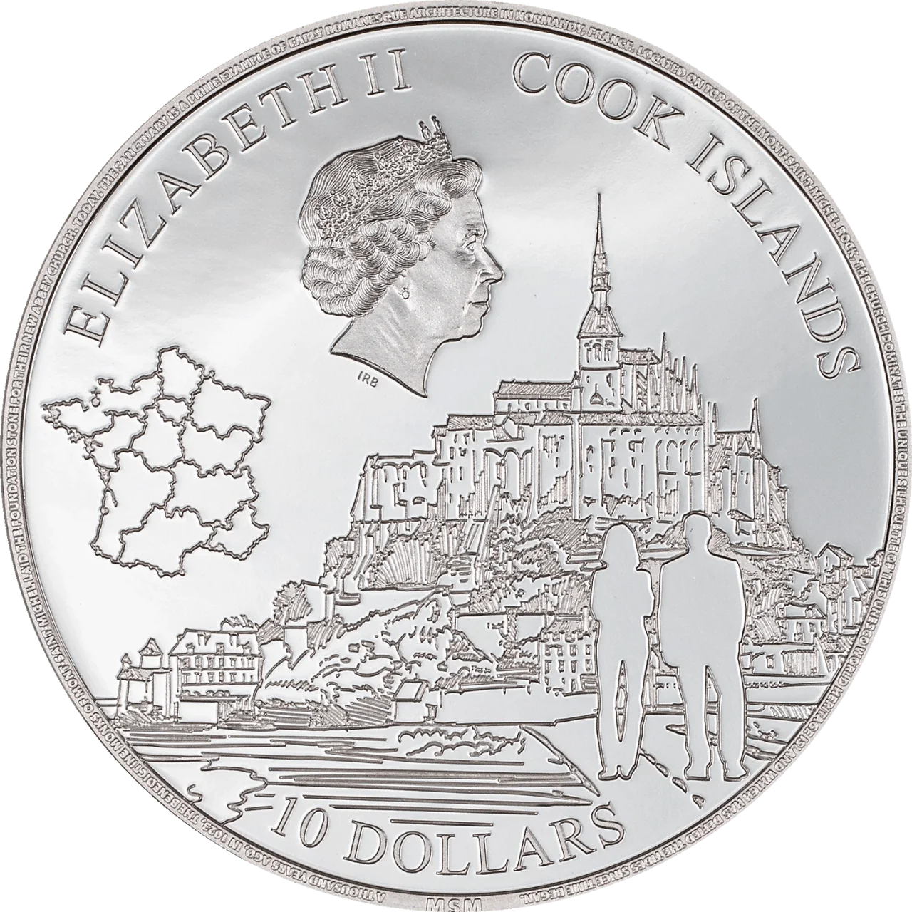 2 oz Silver MONT-SAINT-MICHEL Coin 2023 Cook Islands - Which Mark