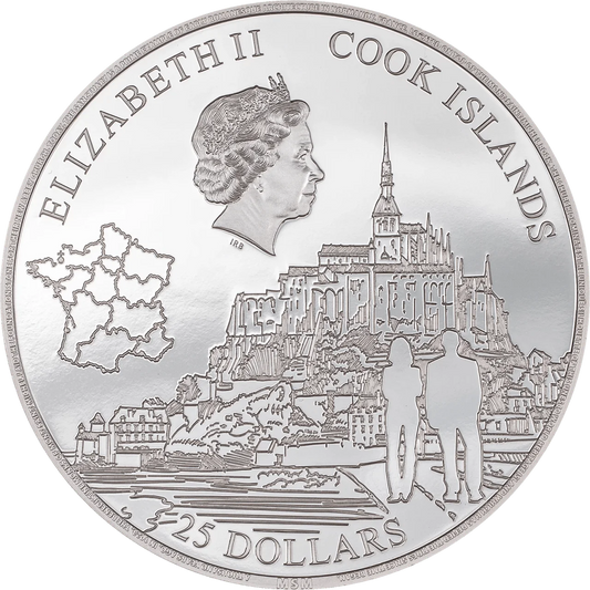 5 oz Silver MONT-SAINT-MICHEL Coin 2023 Cook Islands - Which Mark