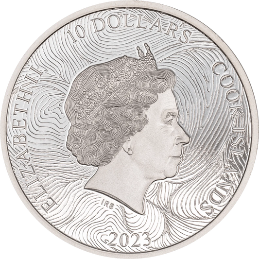 2 oz Silver THE WAVE Silverland Coin 2023 Cook Island - Which Mark