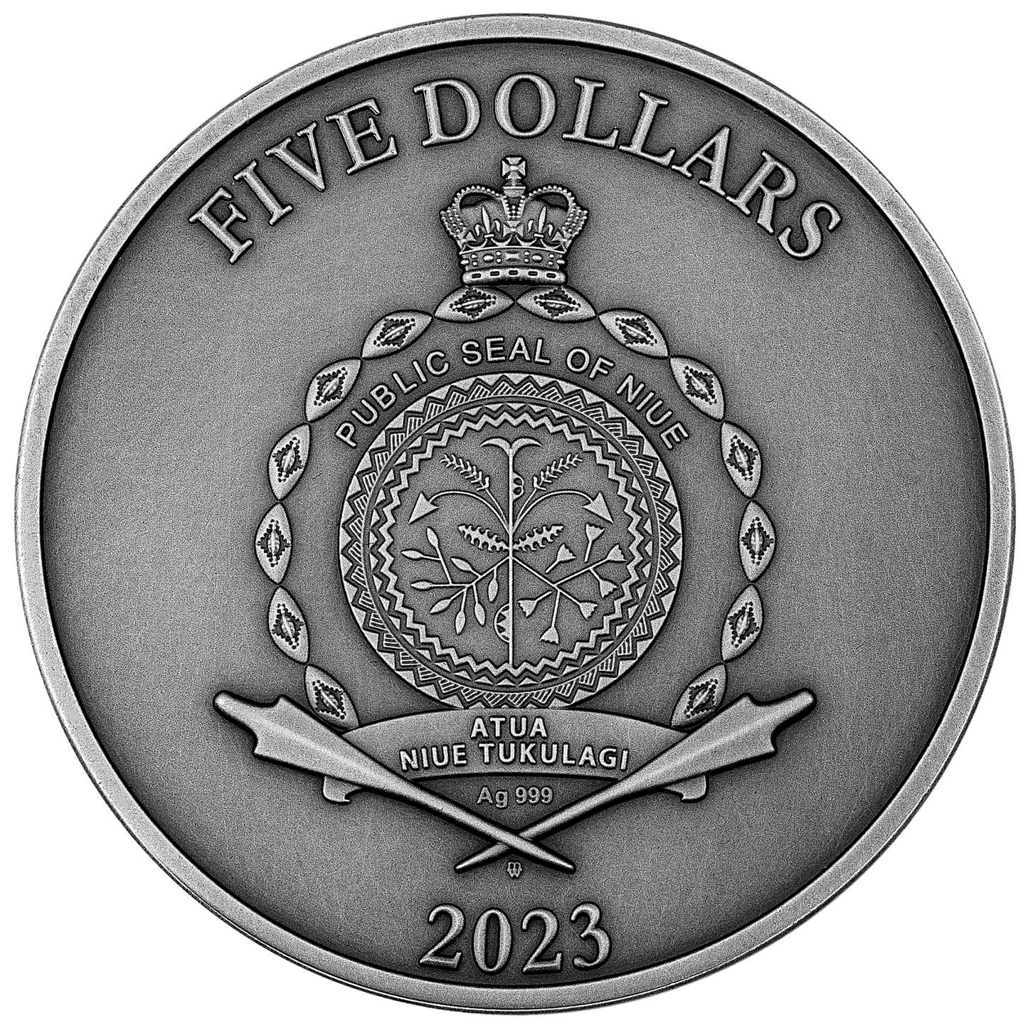 2 oz Silver BEE Coin MS70 2023 Niue - Which Mark