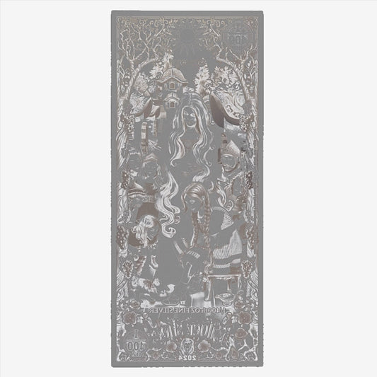 1/400 oz Silver DOROTHY AND THE SILVER SHOES .999 Silver Note (OzNote) - Which Mark