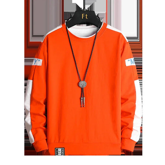 Men's Spring & Autumn Casual Sports Round Neck Sweater - Which Mark