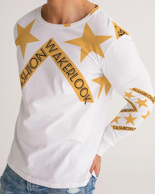 Men's Fashion Long Sleeve Wakerlook Tee - Which Mark