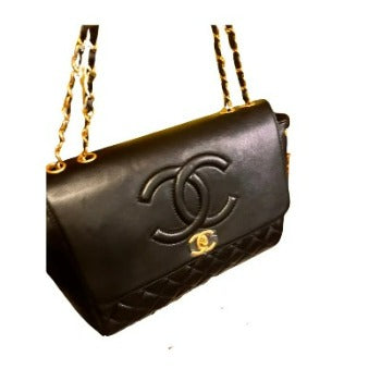 Flap with Top Black Lux Bag - Which Mark