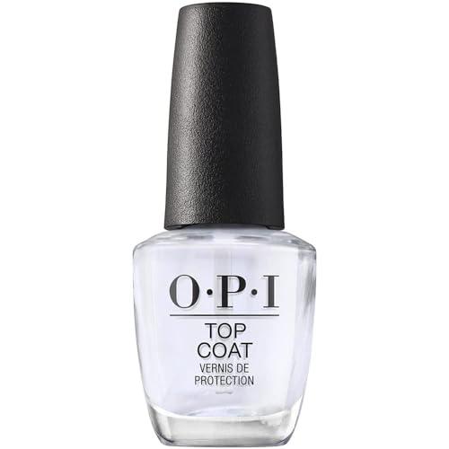 OPI Top Coat, Protective High Gloss Shine Nail Polish Top Coat, 0.5 fl oz - Which Mark