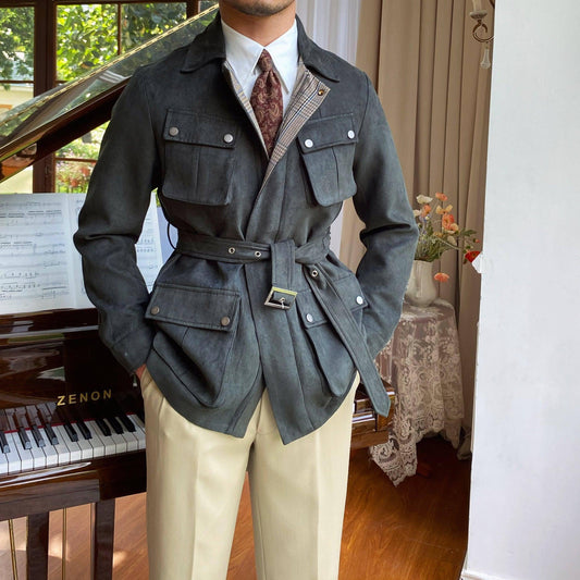 Casual Suede Warm Jacket For Men - Which Mark