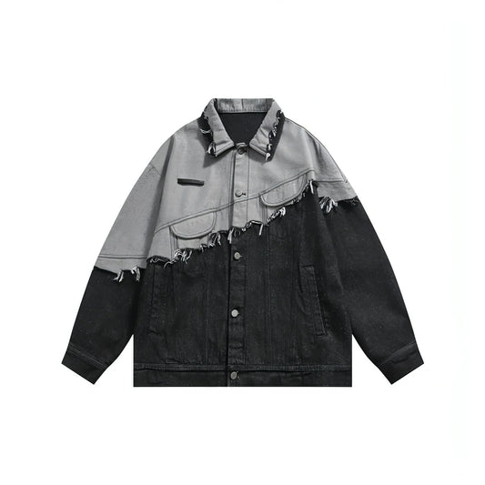 Lapel Denim Jacket For Men And Women - Which Mark