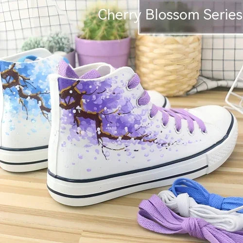 High Top Canvas Shoes For Summer And Autumn Women - Which Mark
