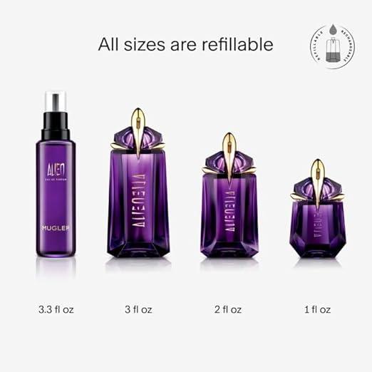 Mugler Alien - Eau de Parfum - Women's Perfume - Floral & Woody - With Jasmine, Wood, and Amber - Long Lasting Fragrance - Which Mark