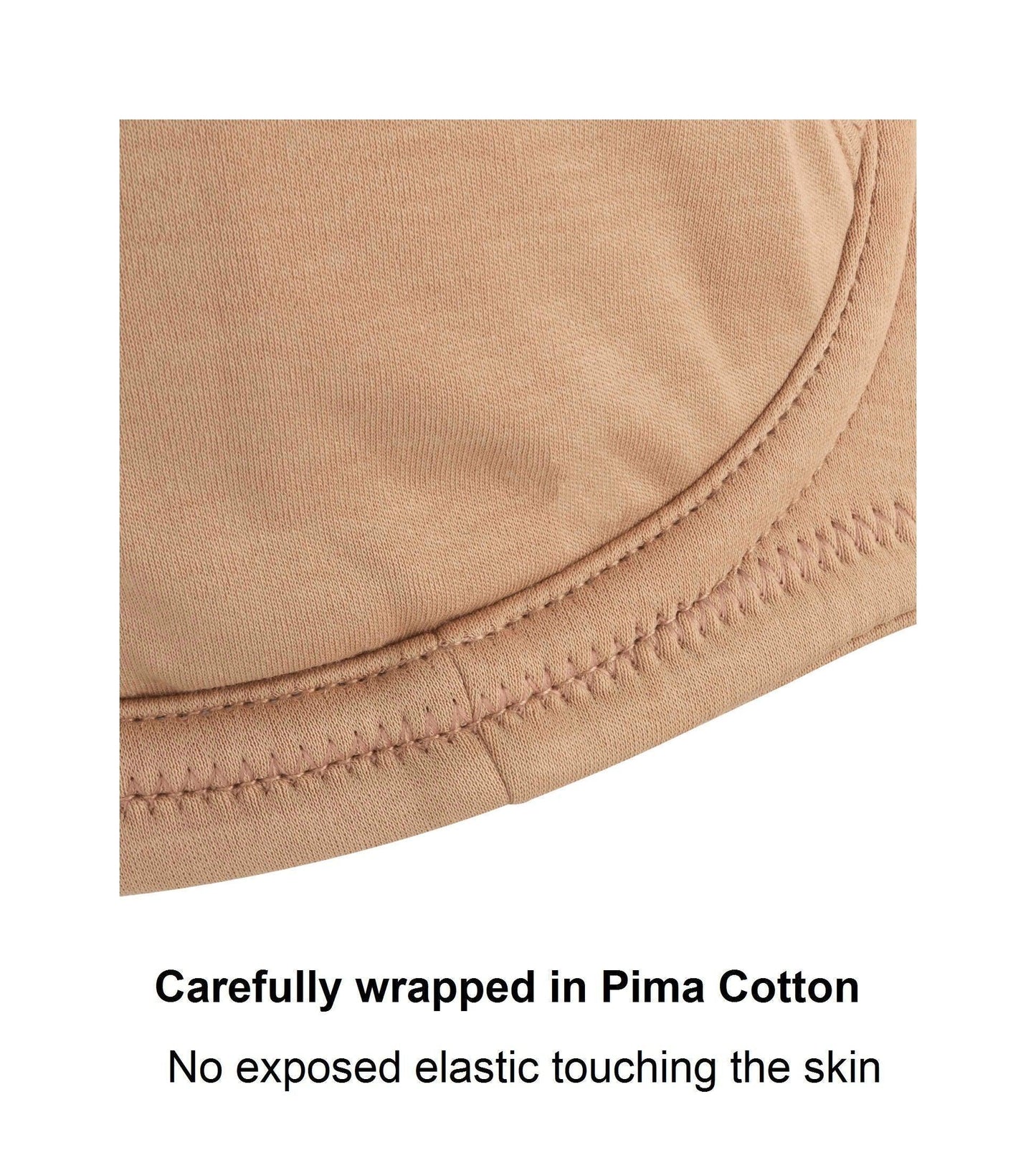 Ivory-Underwired Silk & Organic Cotton Full Cup Bra with removable - Which Mark