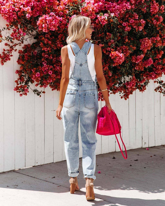 A.1 Denim Women's Jumpsuit With Shoulder Straps - Which Mark