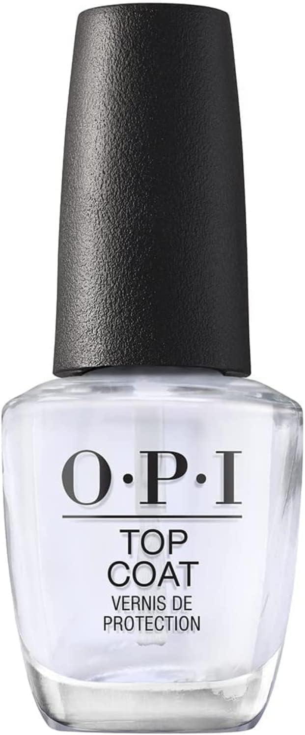 OPI Top Coat, Protective High Gloss Shine Nail Polish Top Coat, 0.5 fl oz - Which Mark