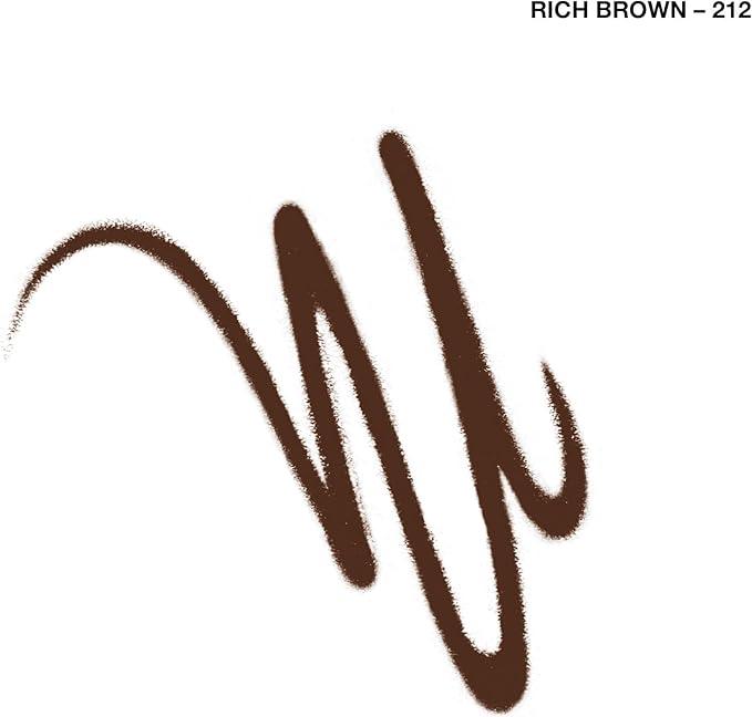 Rimmel London - Exaggerate Waterproof Eye Definer, built-in smudger & sharpener, creamy matte finish, Up to 10H, long-lasting, 100% Cruelty-Free, Rich Brown - 212 (Uncarded) - Which Mark