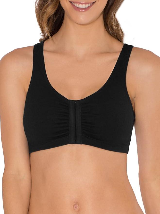 Fruit of the Loom womens Front Close Builtup Sports Bra - Which Mark