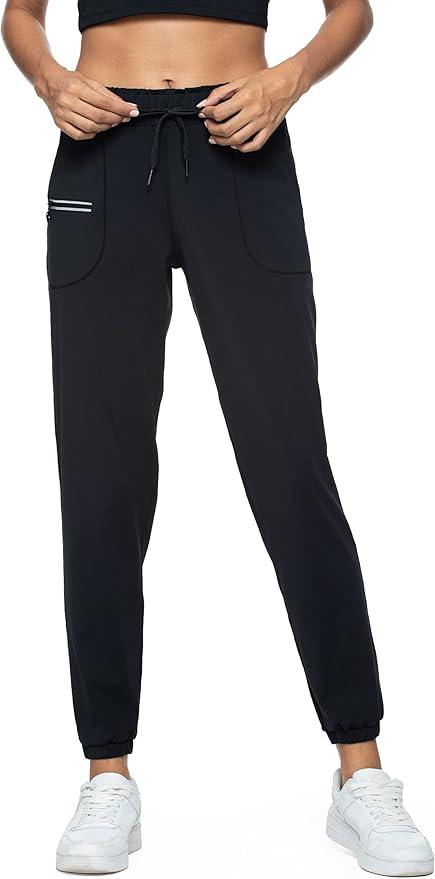 Haowind Joggers for Women with Pockets Elastic Waist Workout Sport Gym Pants Comfy Lounge Yoga Running Pants - Which Mark