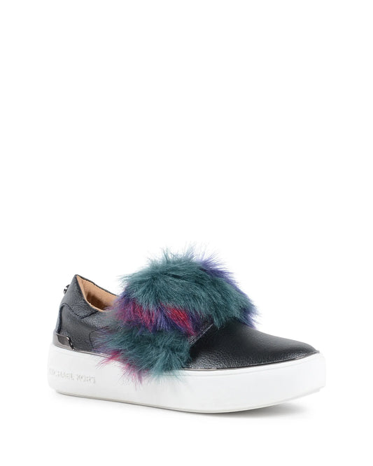 Michael Kors Girls Slip On Sneaker Black ZIA MAVEN TONE BLACK - Which Mark