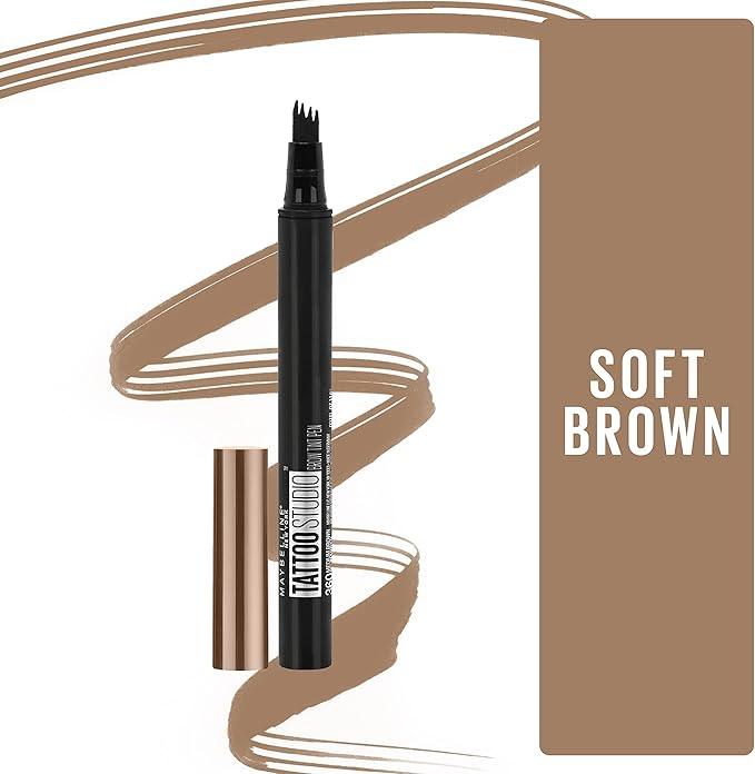Maybelline New York Tattoo Studio Brow Tint Pen Makeup, Soft Brown, 0.037 fl. oz. - Which Mark