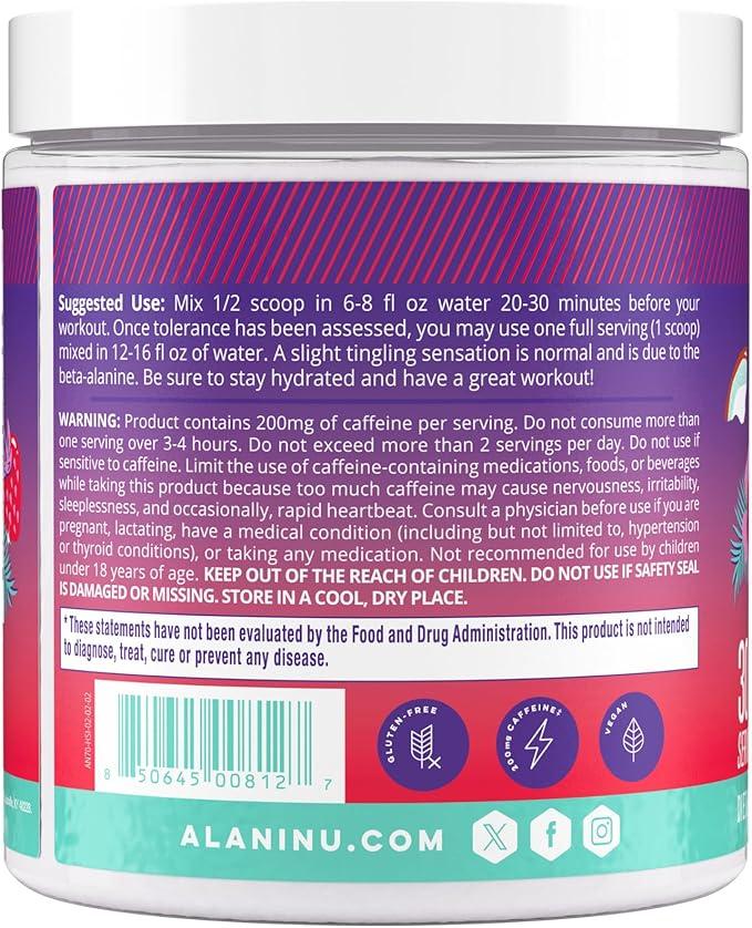 Alani Nu Pre-Workout Supplement Powder for Energy, Endurance, and Pump, Hawaiian Shaved Ice, 30 Servings (Packaging May Vary) - Which Mark