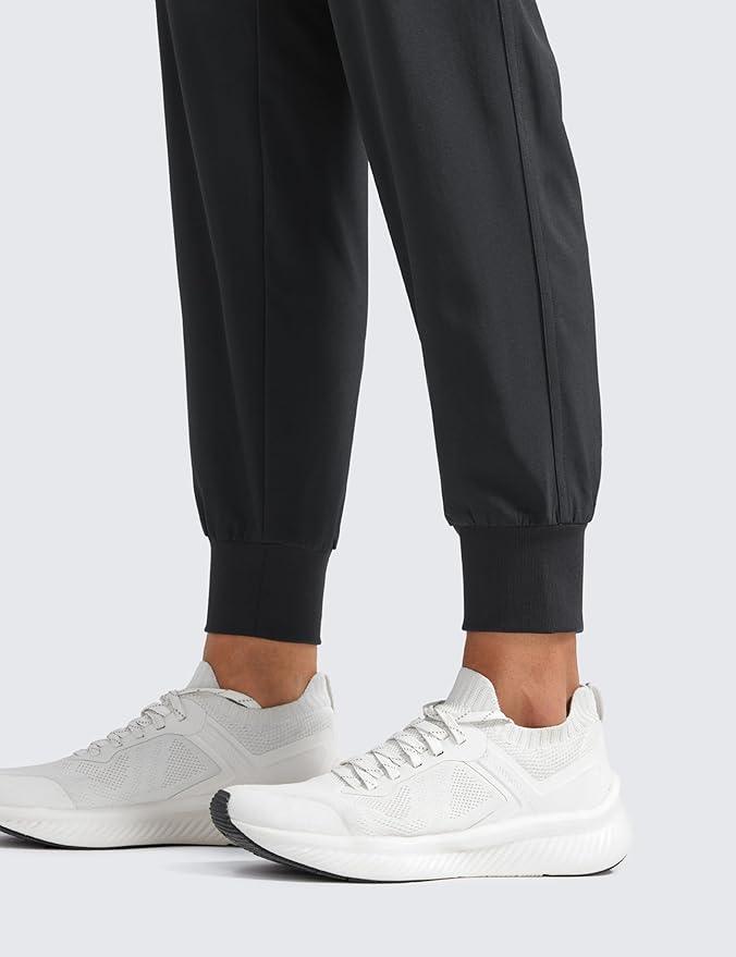 CRZ YOGA Women's Lightweight Workout Joggers 27.5" - Travel Casual Outdoor Running Athletic Track Hiking Pants with Pockets - Which Mark