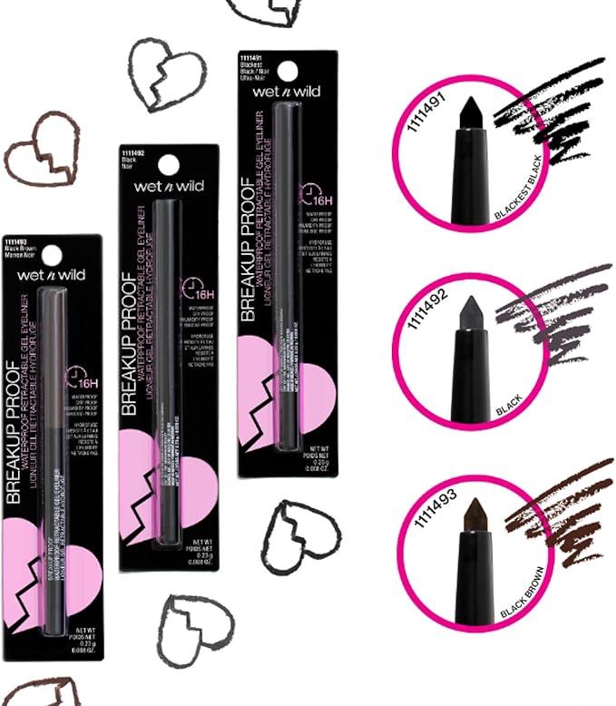 Wet n Wild Mega Last Breakup-Proof Waterproof Retractable Eyeliner Blackest Black - Which Mark