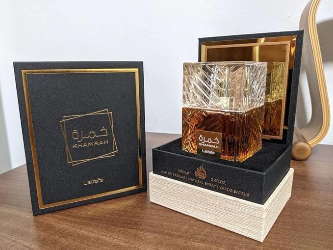 Lattafa Khamrah for Unisex Eau de Parfum Spray, 3.4 Ounce - Which Mark