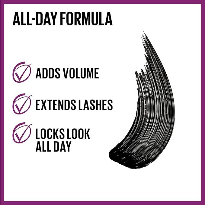 Maybelline New York the Falsies Lash Lift Waterproof Mascara Volumizing, Lengthening, Lifting, Curling, Multiplying, Eye Makeup, Very Black, 0.29 Fl. Oz, Black - Which Mark