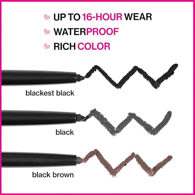 Wet n Wild Mega Last Breakup-Proof Waterproof Retractable Eyeliner Blackest Black - Which Mark