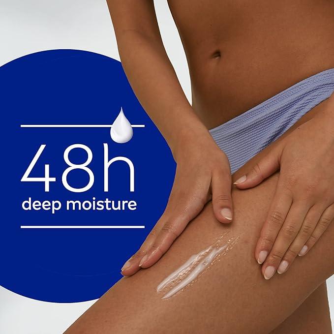 NIVEA Nourishing Body Milk | 48H Moisture |Daily Moisturizer| Non-greasy, Intense Moisture| with Almond Oil | For Dry Skin to very dry skin | 625ml Pump Bottle - Which Mark
