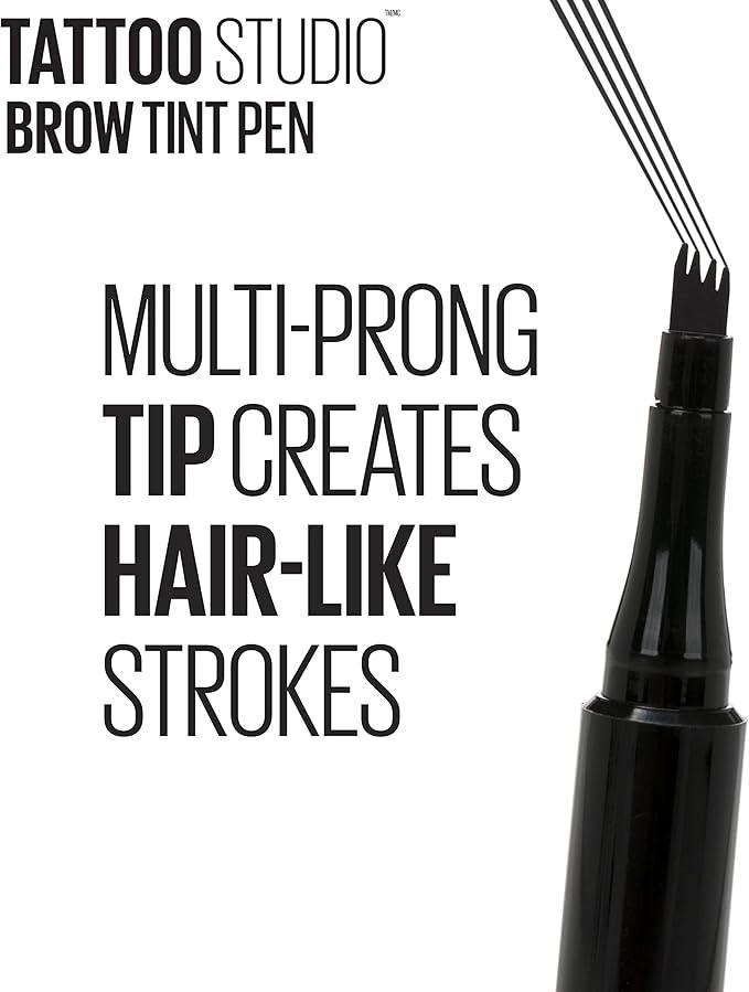 Maybelline New York Tattoo Studio Brow Tint Pen Makeup, Soft Brown, 0.037 fl. oz. - Which Mark
