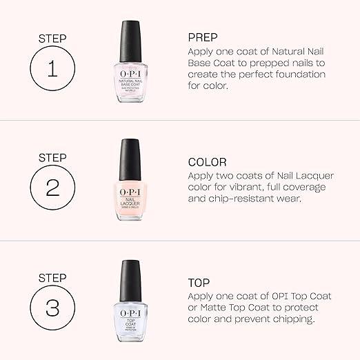 OPI Nail Lacquer Nail Polish | Sheer Light Nude Pink Crème Chip Resistant Nail Polish | Vegan, Fast Drying, Streak Free - Which Mark