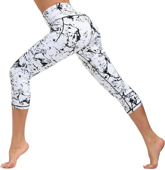 Dragon Fit High Waisted Leggings for Women Tummy Control Workout Running Yoga Pants with Pockets - Which Mark