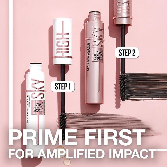 Maybelline New York Lash Sensational Sky High Washable Eyelash Mascara Makeup, Volumizing, Lengthening, Defining, Curling, Multiplying, Buildable Formula, Very Black, 7.2 ml - Which Mark
