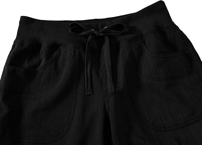 MoFiz Women's Cargo Hiking Capri Pants Lightweight Quick Dry Running Athletic Casual Outdoor Button Pockets - Which Mark