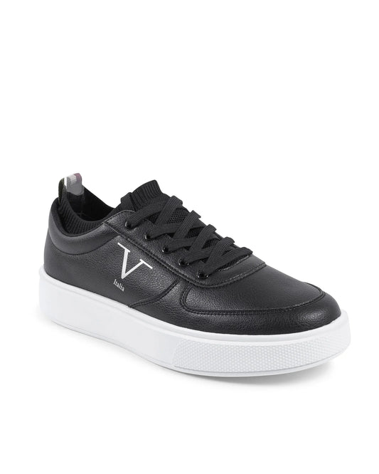 V Italia Mens Sneaker Black SNK 002 M BLACK - Which Mark