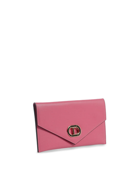 Leather Envelope Clutch Fuxia - Which Mark