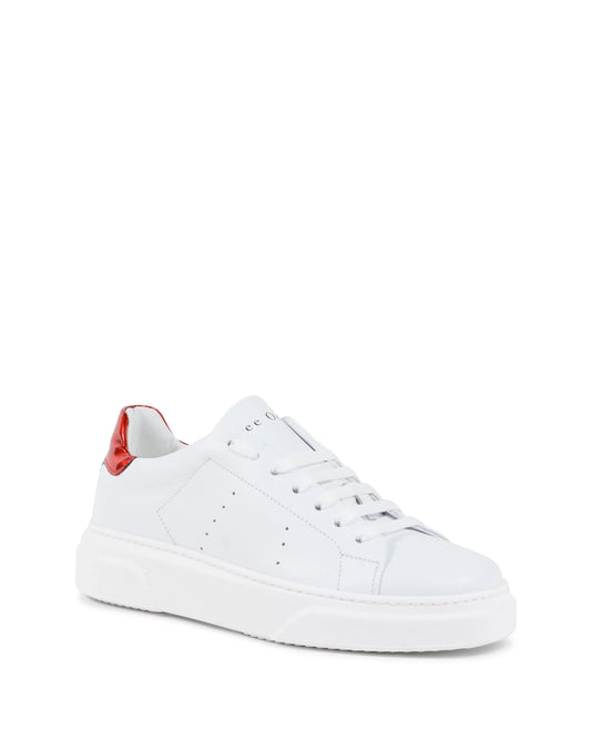 Runaround Sneaker -White/Red - Which Mark
