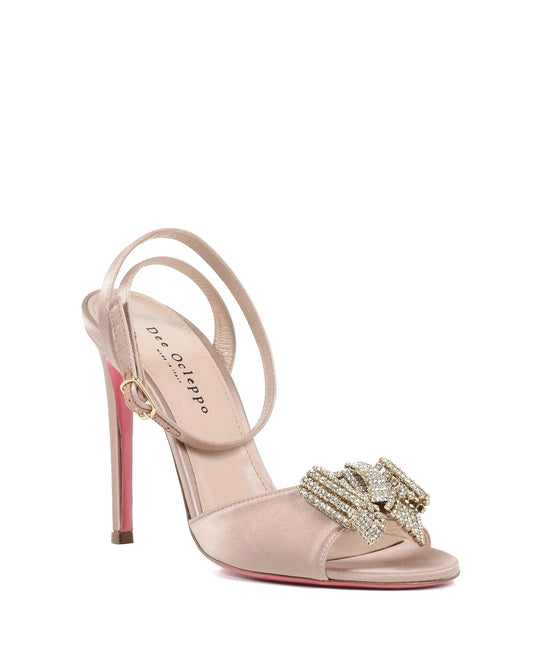 Satin Bow Sandal - Blush - Which Mark