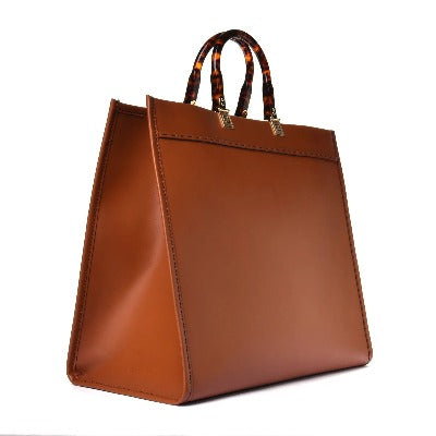 Large Tote Brown Bags - Which Mark