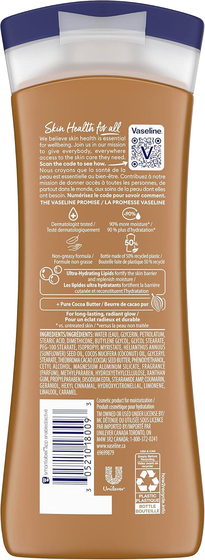 Vaseline Intensive Care™ Cocoa Radiant Body Lotion for dry skin with 48H moisture + ultra hydrating lipids 295 ml - Which Mark